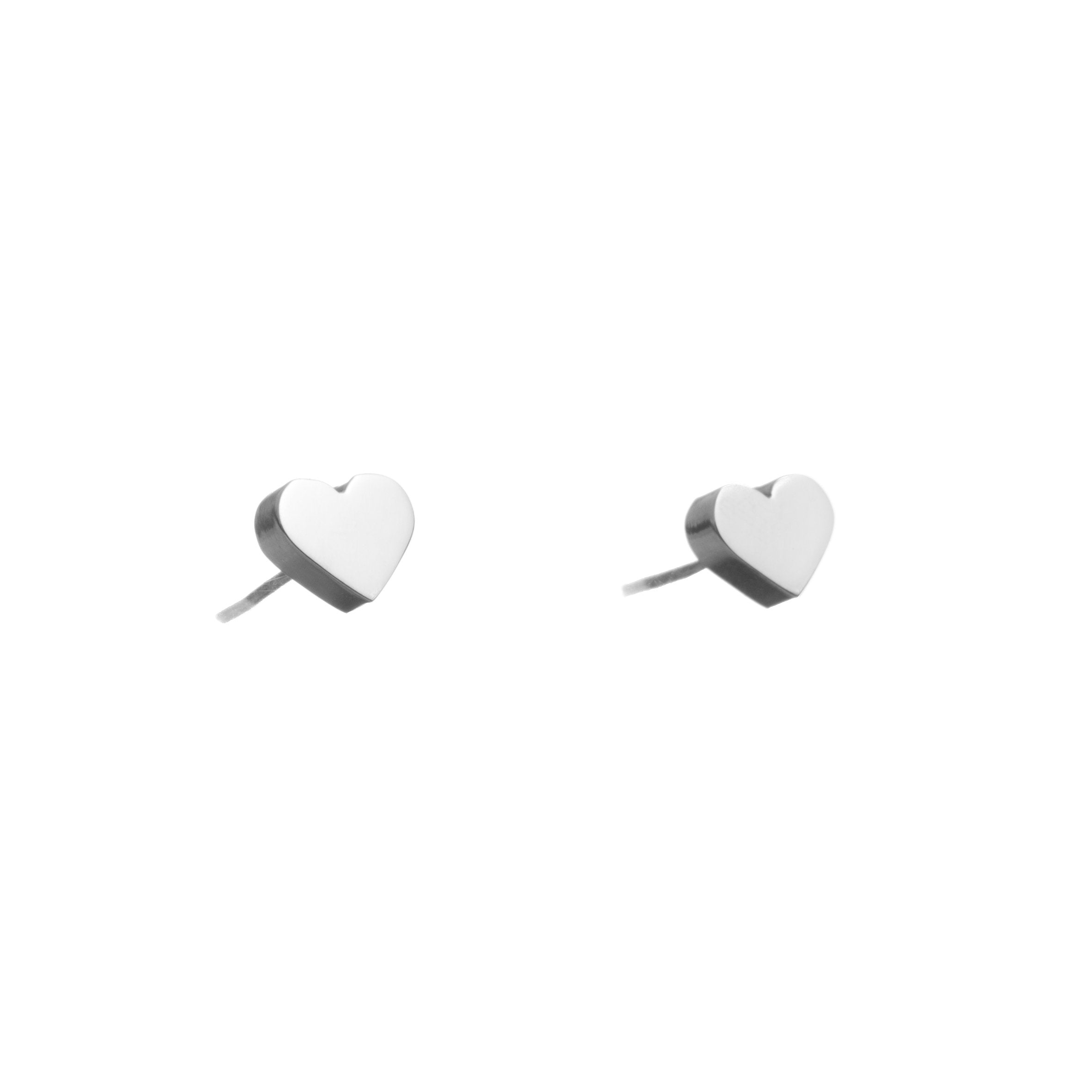 Aretes de Plata corazón