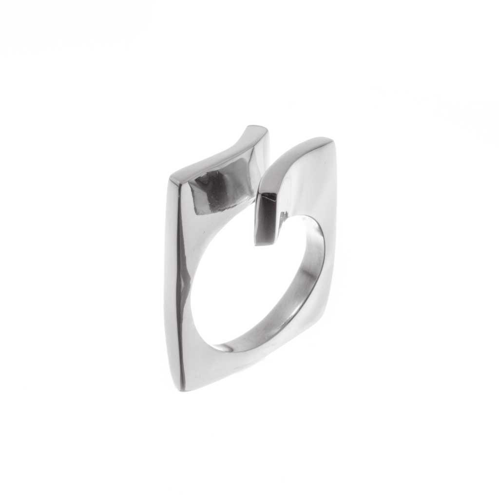Anillo barra de Plata cuadrado