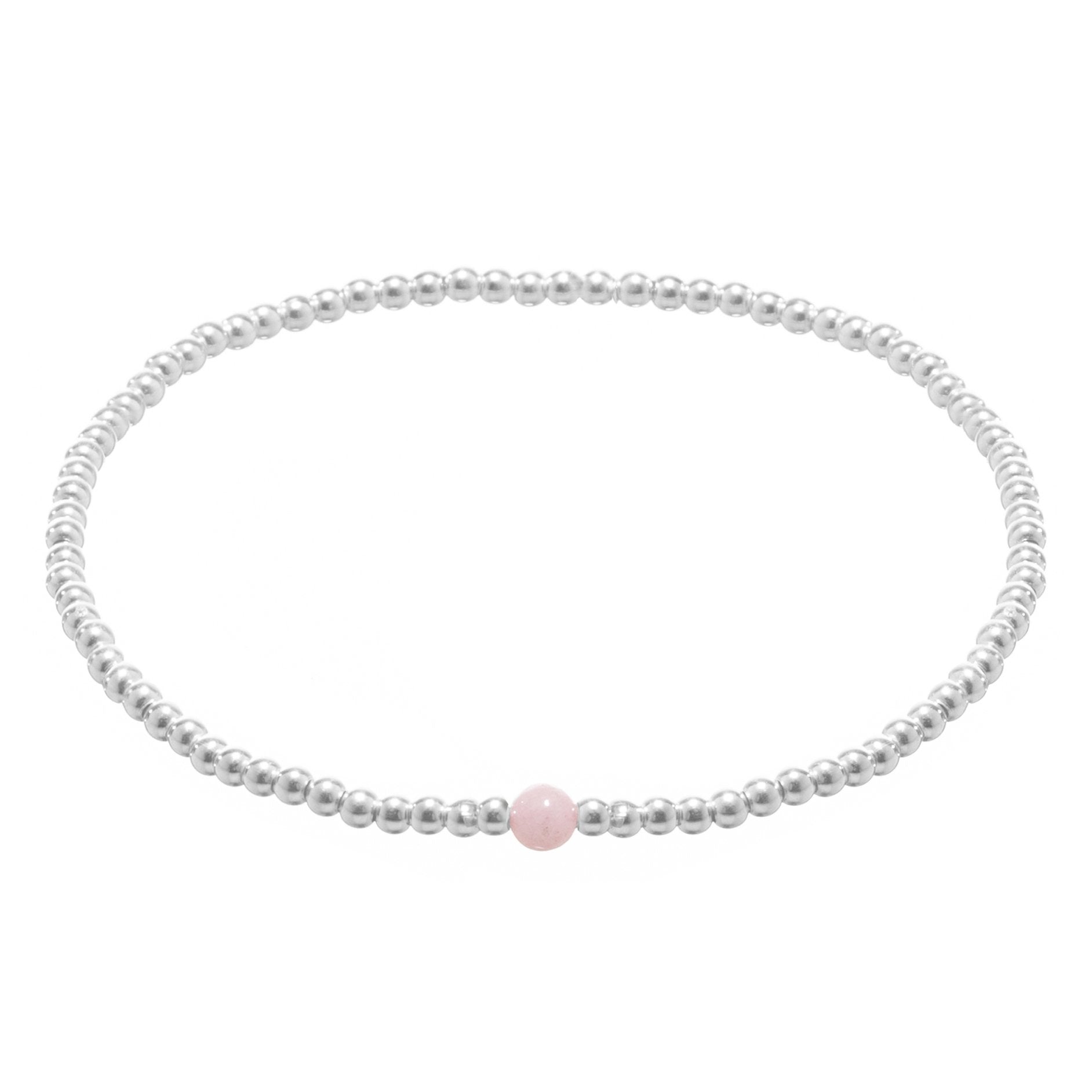 Pulsera de plata con piedras naturales