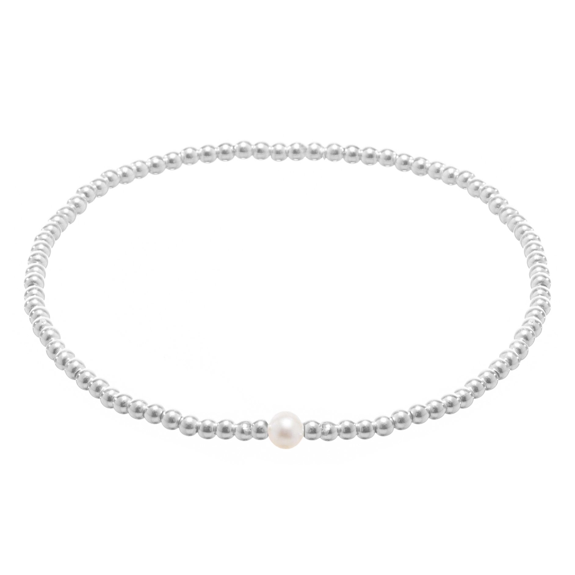 Pulsera de plata con piedras naturales