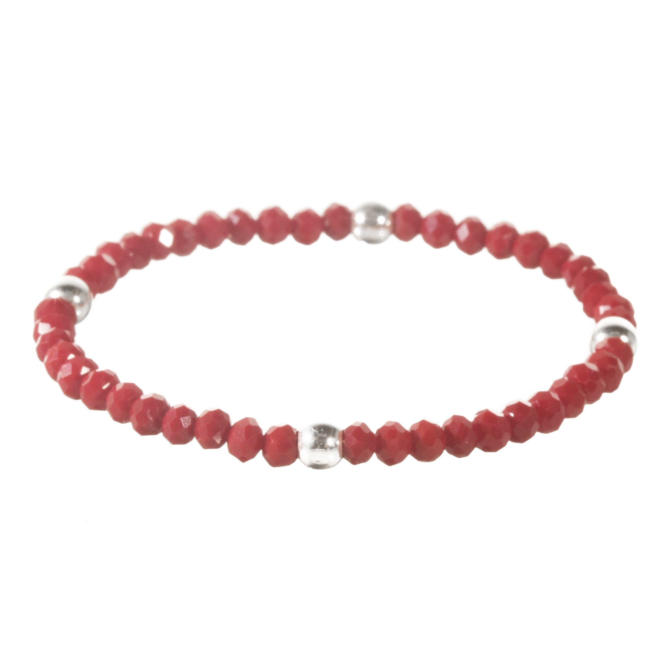 Pulsera de esferas miniatura con plata