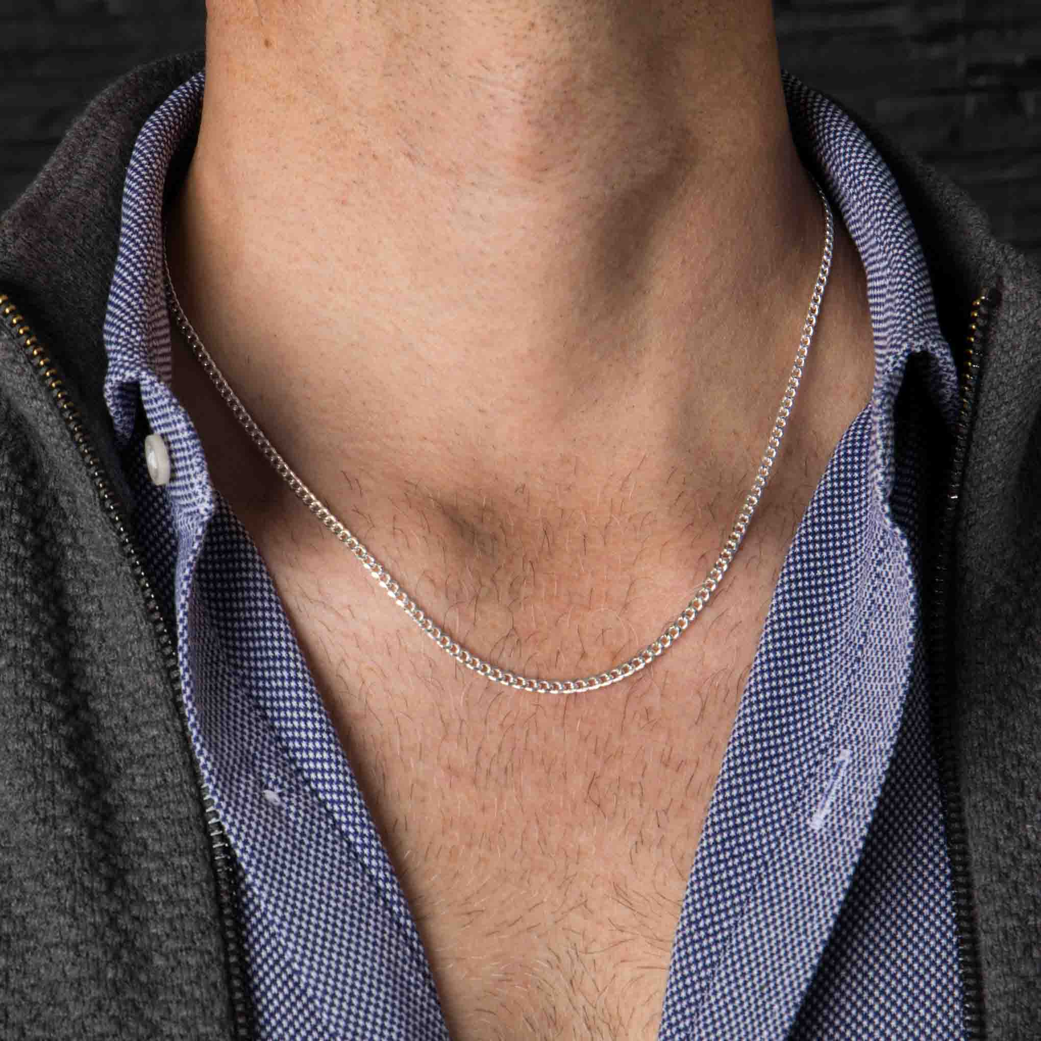 Cadena Barbada BA32 de plata .925