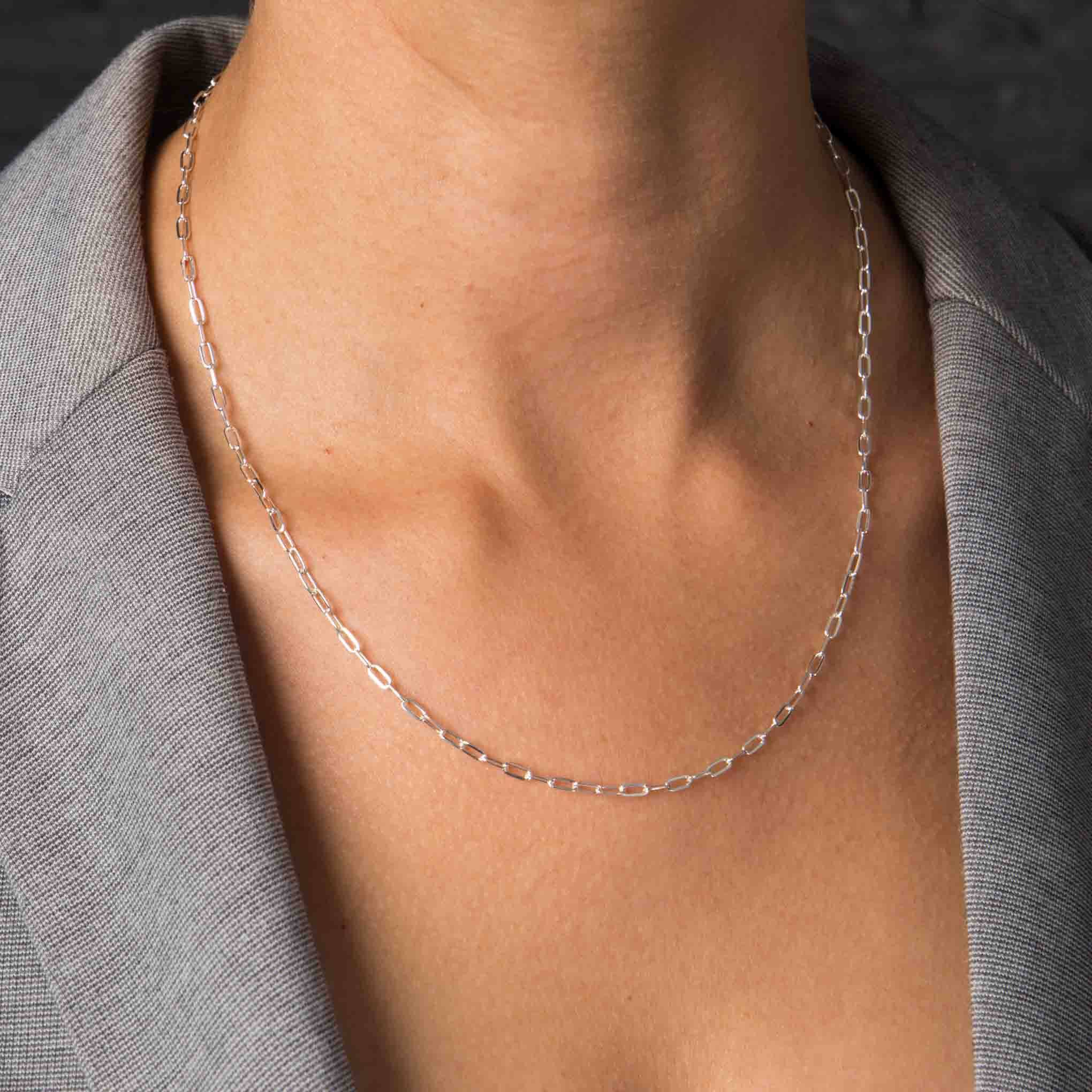 Cadena Cuadro Inglés CI22 de plata .925