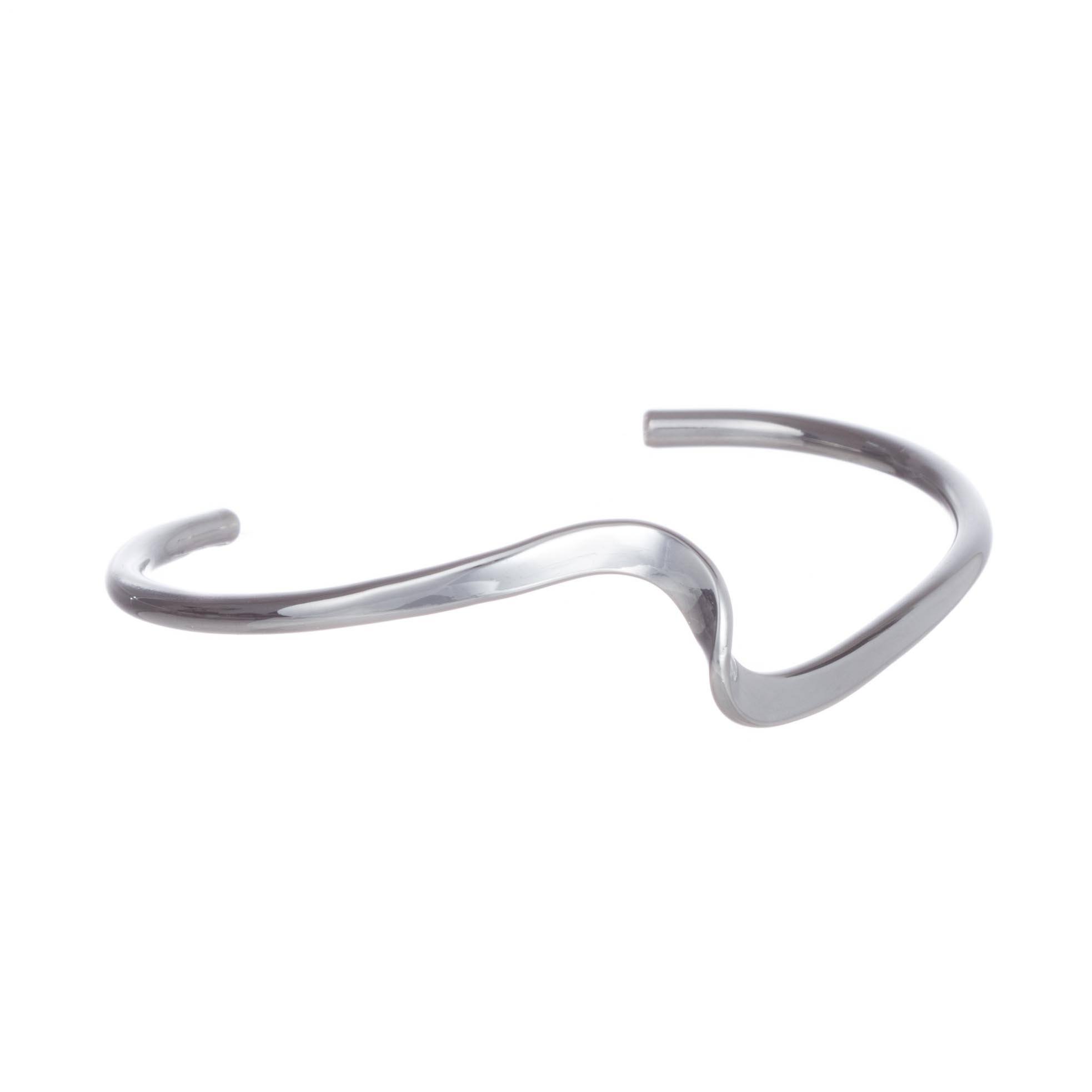 Brazalete rayo ondulado de Plata