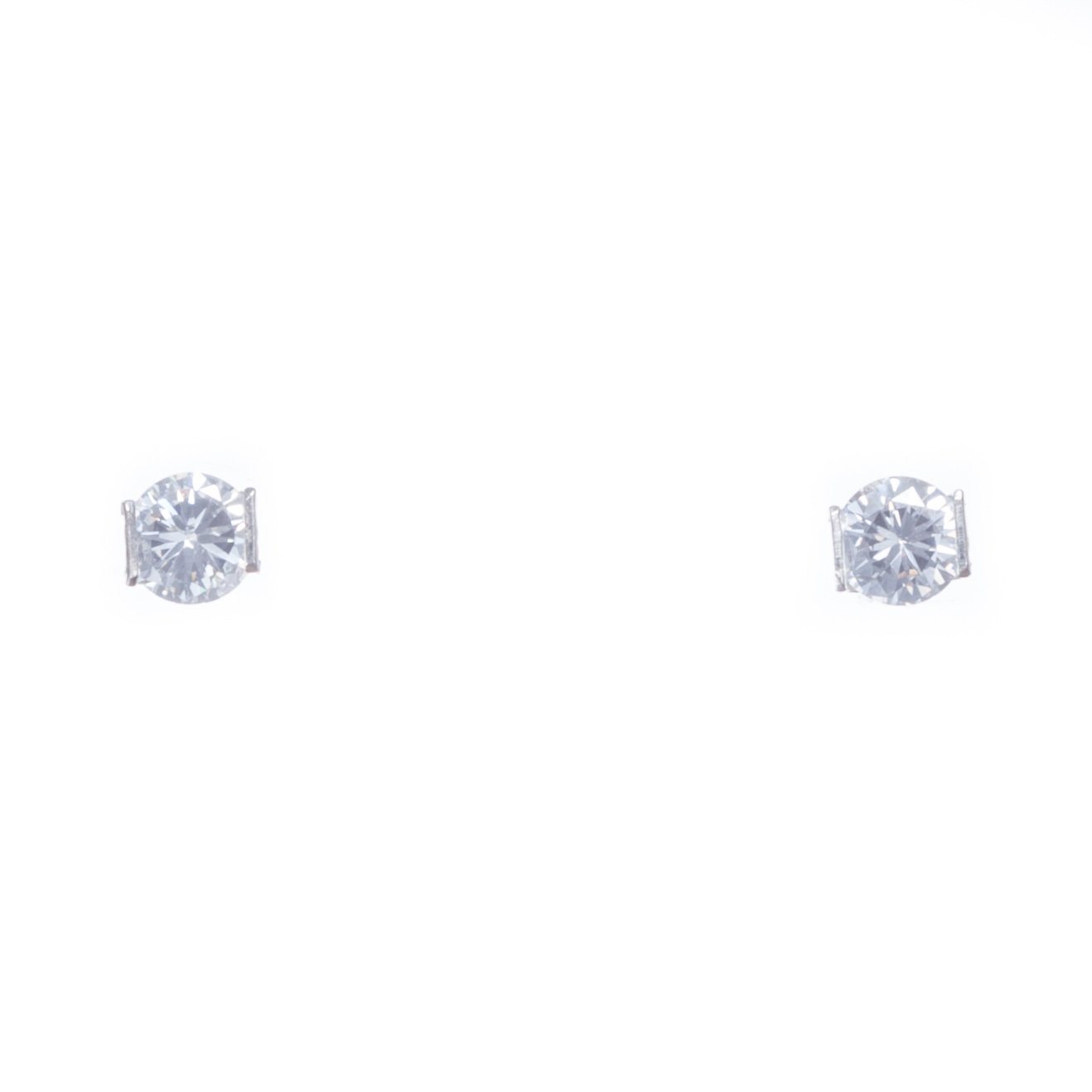 Aretes de plata con zirconias